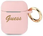 Guess GUA2SSSI AirPods kate roosa|pink Silicone Vintage Script