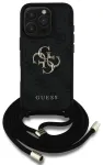 Guess PU 4G Metal Logo Crossbody rihmaga &uuml;mbris iPhone 16 Pro Black
