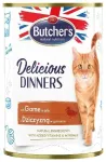 Canned cat food - Butchers CAT Delicious Dinners with game chunks in Jelly 400g