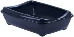 Cat litter tray : Magic Cat Litter Tray with rim Economy 42*31*13cm, blue