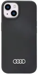 Audi Silicone Case iPhone 14 | 15 | 13 6.1" czarny|black hardcase AU-LSRIP14-Q3|D1-BK