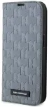 Karl Lagerfeld KLBKP14XSAKLHPG iPhone 14 Pro Max 6.7" bookcase srebrny|silver Saffiano Monogram