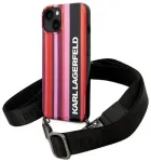 Karl Lagerfeld KLHCP14SSTSTP iPhone 14 | 15 | 13 6,1" hardcase r&oacute;żowy|pink Color Stripes Strap