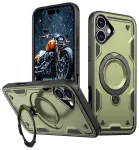 Hybrid Armor Trendy telefoni &uuml;mbris MagSafe toega iPhone 16 Plus roheline