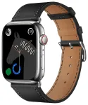 Forcell F-Design FA20 nutikella rihm Apple Watch (42/44/45/49 mm) jaoks | tehisnahk | must