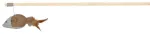 Kassisilm - Trixie Playing rod mouse with feathers, 50 cm