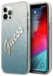 Guess GUHCP12MPCUGLSBL iPhone 12|12 Pro 6,1" sinine hardcase Glitter Gradient Script kaitse&uuml;mbris