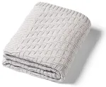 Kootud puuvillane tekk BabyOno 1647/02 grey
