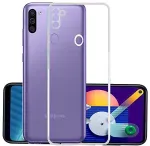 Fusion Ultra tagakaas 1 mm kaitsev silikoon&uuml;mbris Samsung M115 Galaxy M11 jaoks l&auml;bipaistev
