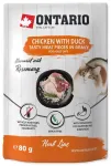 Konservid kassidele &ndash; Ontario Herb Chicken with Duck, Rice and Rosemary, 80g
