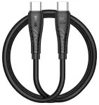 BWOO BO-X318 andmeedastus- ja laadimiskaabel | USB-C kuni USB-C | 60W | 1m | must