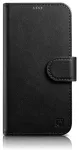 iCarer Wallet Case 2in1 &uuml;mbris iPhone 14 Plus Anti-RFID nahast klapiga &uuml;mbris Must (WMI14220727-BK)