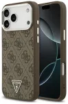 Guess 4G Triangle Logo MagSafe toega &uuml;mbris telefonile iPhone 17 Pro Max, pruun
