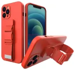 Rope gel telefoni &uuml;mbris keti-paelaga iPhone 8 Plus | iPhone 7 Plus punane