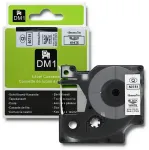Qoltec Tape for DYMO D1 45803, 45808 | 19mm x 7m | White/Black print