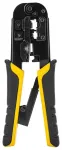 Deli Tools EDL4971 Ethernet Connector Crimping Pliers, 4|6|8P, RJ45|RJ14|RJ12|RJ9