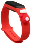 Fusion Accessories Xmas Glove nutikella rihm Xiaomi Mi Band 3/4 jaoks | silikoonist | punane