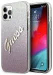 Guess GUHCP12MPCUGLSPI iPhone 12|12 Pro 6,1" roosa k&otilde;va &uuml;mbris Glitter Gradient Script