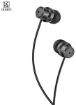 iKaku KSC-362 Universaalsed Kerged HiFi In-Ear K&otilde;rvaklapid 3.5mm Mikrofoniga 1.2m Mustad