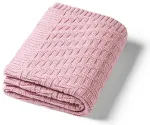 Kootud puuvillane tekk BabyOno 1647/01 pink