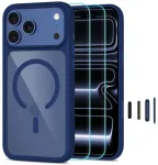 Tech-Protect MagOne CC telefoni &uuml;mbris MagSafe toega telefonile iPhone 18 Pro Max | iPhone 17 Pro Max tumesinine (kaitseklaas komplektis)
