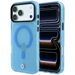 BMW Sign Frosted IML & Metal Logo telefoni &uuml;mbris MagSafe toega iPhone 18 Pro | iPhone 17 Pro sinine