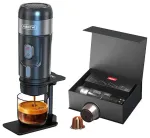 Portable 3-in-1 coffee maker with 15 bar pressure with adapter and case 80W HiBREW H4-premium NEW