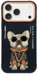 Nimmy Glasses Cool Dog telefoni&uuml;mbris, sobib iPhone 17, must