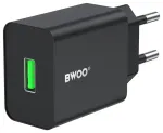 BWOO CDA249 reisilaadija | 12W | USB-A | must