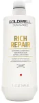 Goldwell Dual Senses Rich Repair Restoring Conditioner 1000Ml Dual Senses Color Brilliance Conditioner 1000Ml in Clear