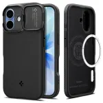 Spigen Optik Armor Mag telefoni &uuml;mbris MagSafe toega iPhone 17 must