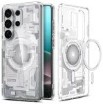 Spigen Ultra Hybrid Mag telefoni &uuml;mbris MagSafe toega Samsung Galaxy S26 Ultra (S948) l&auml;bipaistev valge