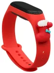 Fusion Accessories Xmas Sock nutikella rihm Xiaomi Mi Band 3/4 jaoks | silikoonist | punane