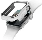 UNIQ Torres nutikella &uuml;mbris Apple Watch Series 4/5/6/SE (40 mm) jaoks | sisseehitatud klaasiga | valge