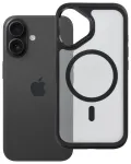 Forcell F-Protect Smoke Hybrid Premium telefoni &uuml;mbris MagSafe toega iPhone 16 must