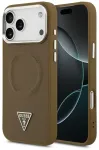 Guess Triangle Logo &uuml;mbris MagSafe toega iPhone 17 Pro jaoks, pruun