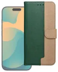 Klappkorpusega kaane&uuml;mbris Motorola G57 POWER Split Book roheline ja kuldne