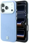 BMW Sign Inclined Deboss Letters telefoni &uuml;mbris MagSafe toega iPhone 17 Pro | iPhone 18 Pro sinine
