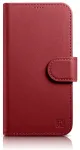iCarer Wallet Case 2in1 &uuml;mbris iPhone 14 Plus Anti-RFID nahast klapiga &uuml;mbris Punane (WMI14220727-RD)