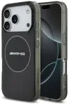 AMG Double Layer clear telefoni&uuml;mbris MagSafe toega seadmele iPhone 17 Pro must