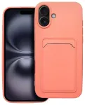 Card raamatut&uuml;&uuml;pi telefoni &uuml;mbris iPhone 16 Plus roosa