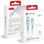 Forcell F-Energy C341 andmeedastus- ja laadimiskaabel | USB-A kuni Micro USB | QC 3.0 | 18W | 1m | sinine