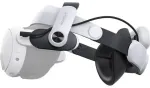 BoboVR M3 Pro Strap for Meta Quest 3 VR Headset + BoboVR B2 Battery - Black and White