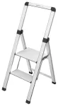 Folding step bench Selekta DK40 BasicLine / aluminium / 2 steps