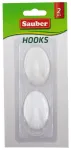 Hooks 2gb 3x4,7cm oval white