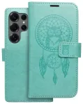 MEZZO dreamcatcher raamatut&uuml;&uuml;pi telefoni &uuml;mbris Samsung Galaxy S25 Ultra (S938) roheline