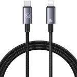 USAMS SJ662USB01 andmeedastus- ja laadimiskaabel | USB-C kuni Lightning | 30W | 1.2m | hall