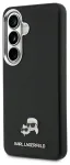 Karl Lagerfeld Grained PU Leather K&CH Heads telefoni &uuml;mbris MagSafe toega Samsung Galaxy S26+ must