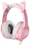 Gaming headphones ONIKUMA K9 Pink RGB