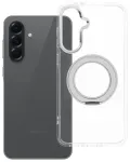 Frame Circle Stand telefoni &uuml;mbris alusega ja MagSafe toega Samsung Galaxy A56 (A566) l&auml;bipaistev